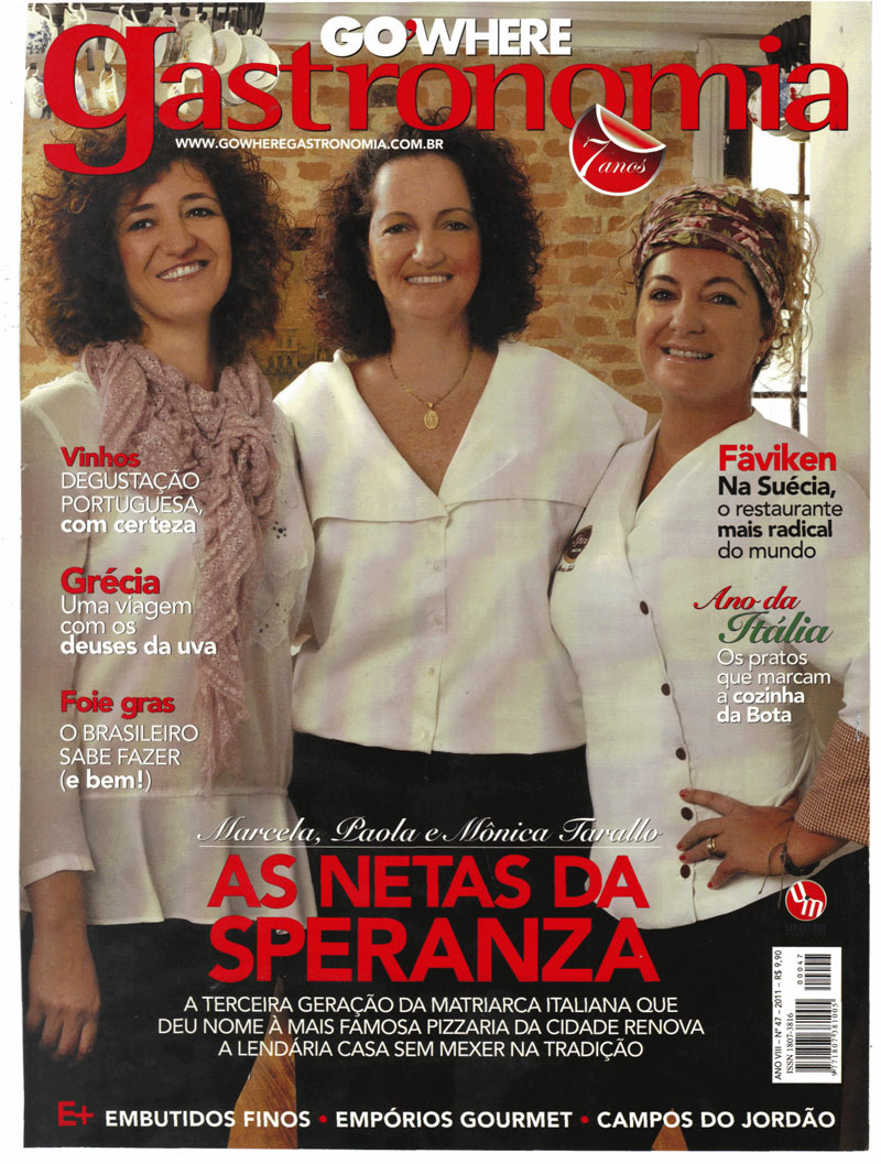 Capa da Revista GoWhere Gastronomia 2011
