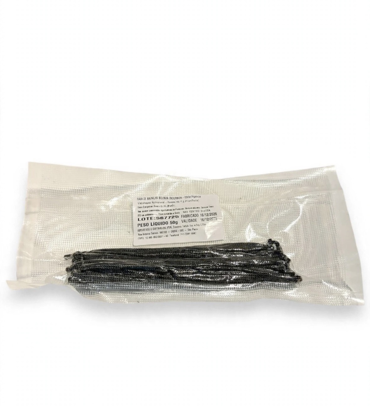 Fava de Baunilha Bourbon (Madagascar) - Pacote 50g a vácuo
