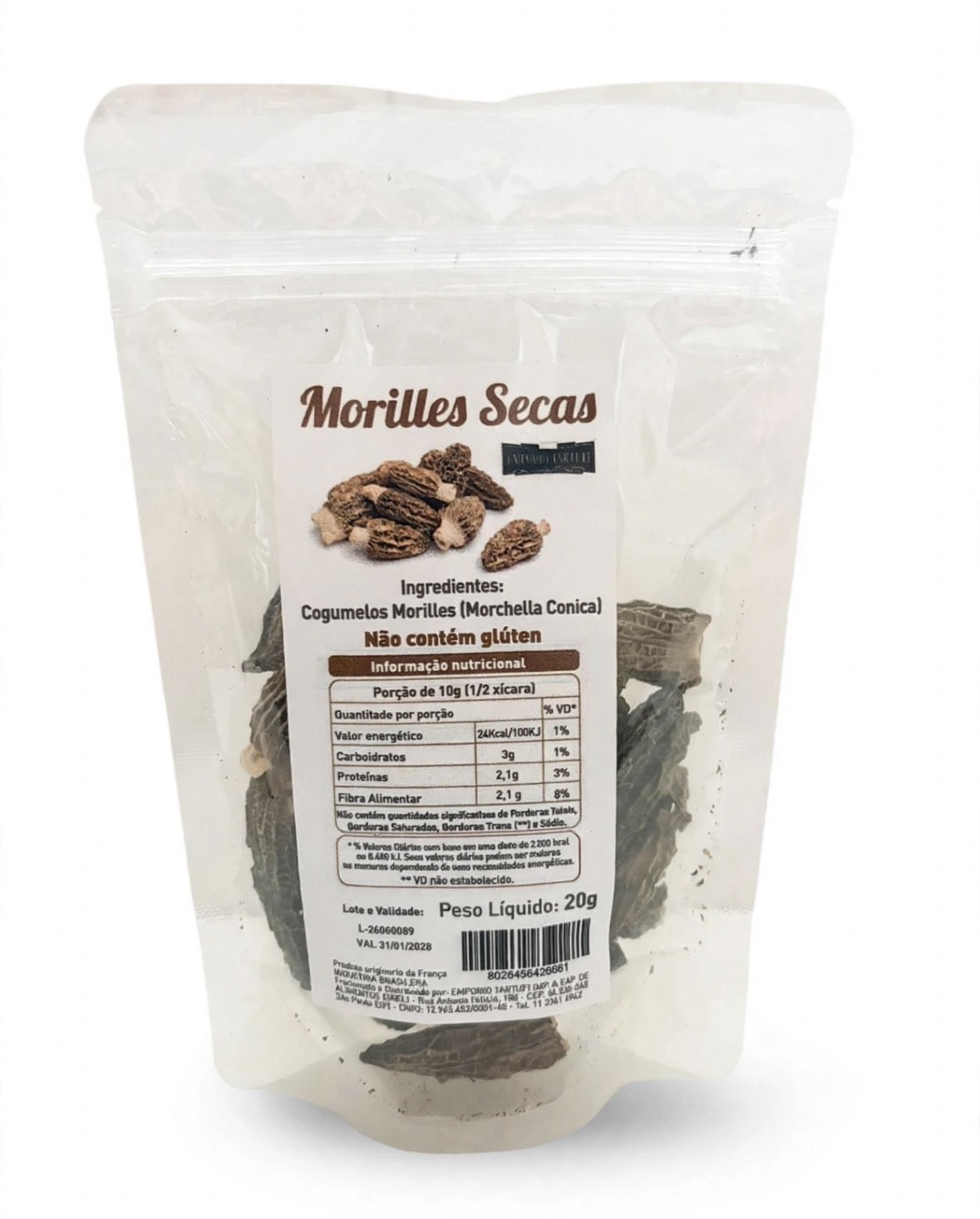 Morilles Secos 5-6cm - Sacola 20g