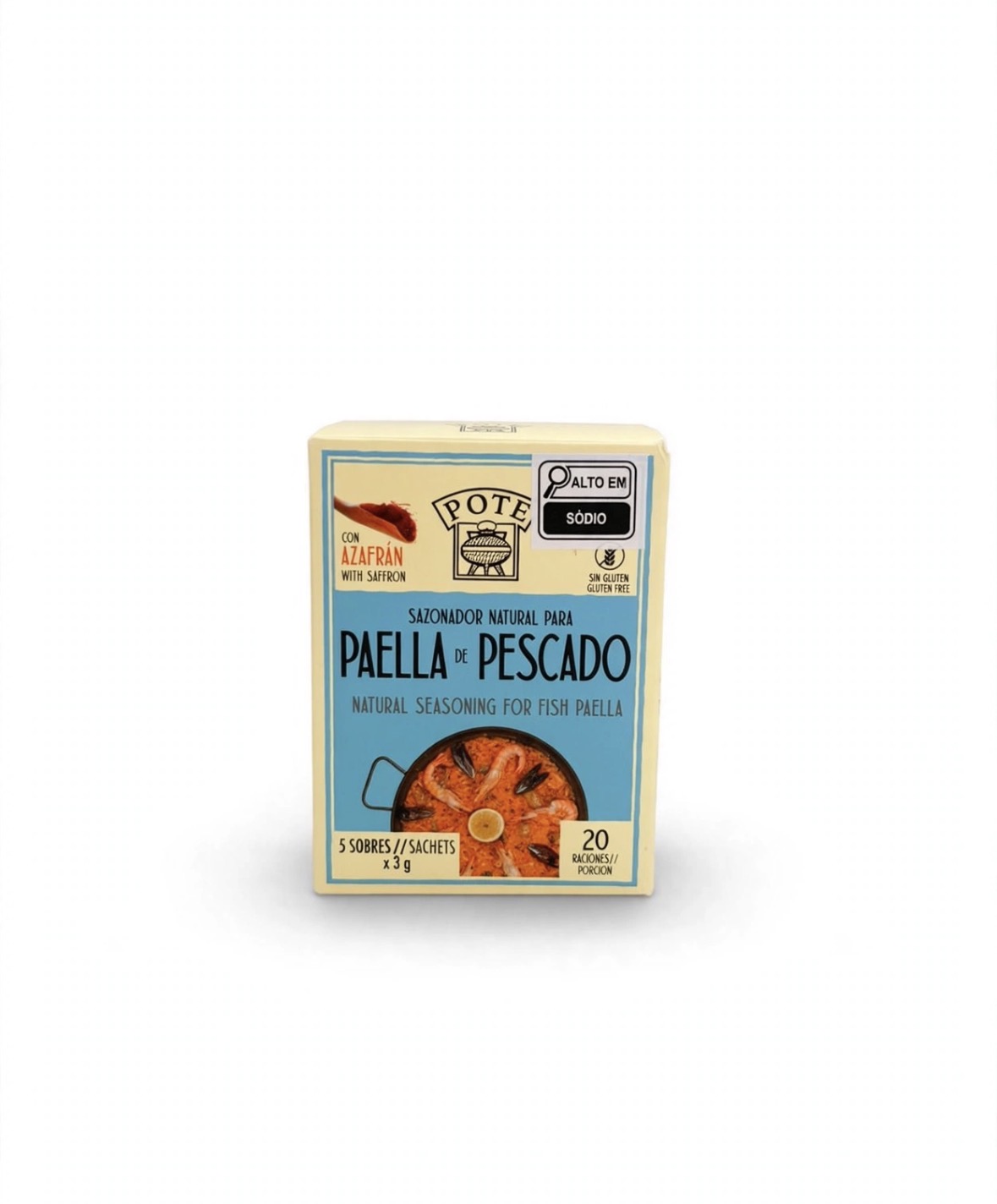 Tempero para Paella de Marisco - 5 sachês x 2,5g